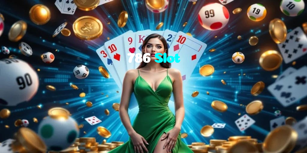 786 Slot casino presented on mobile device in Pakistan with slots and live games