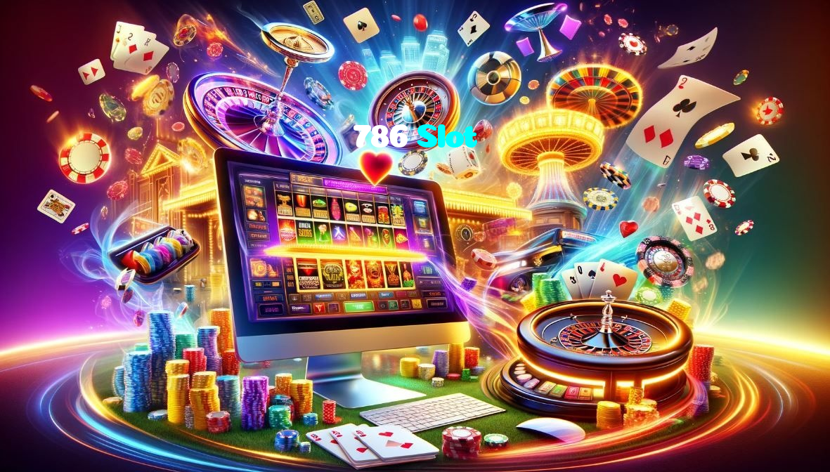 786 Slot casino presented on mobile device in Pakistan with slots and live games